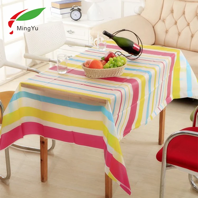 
Wholesale Home Oil Proof Tablecloth Waterproof Dining PEVA Table Cover 