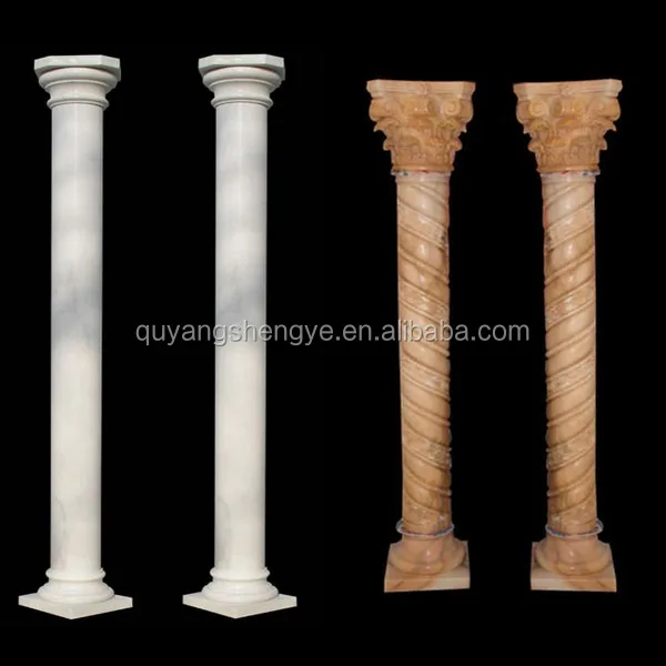 
natural marble stone pillars 