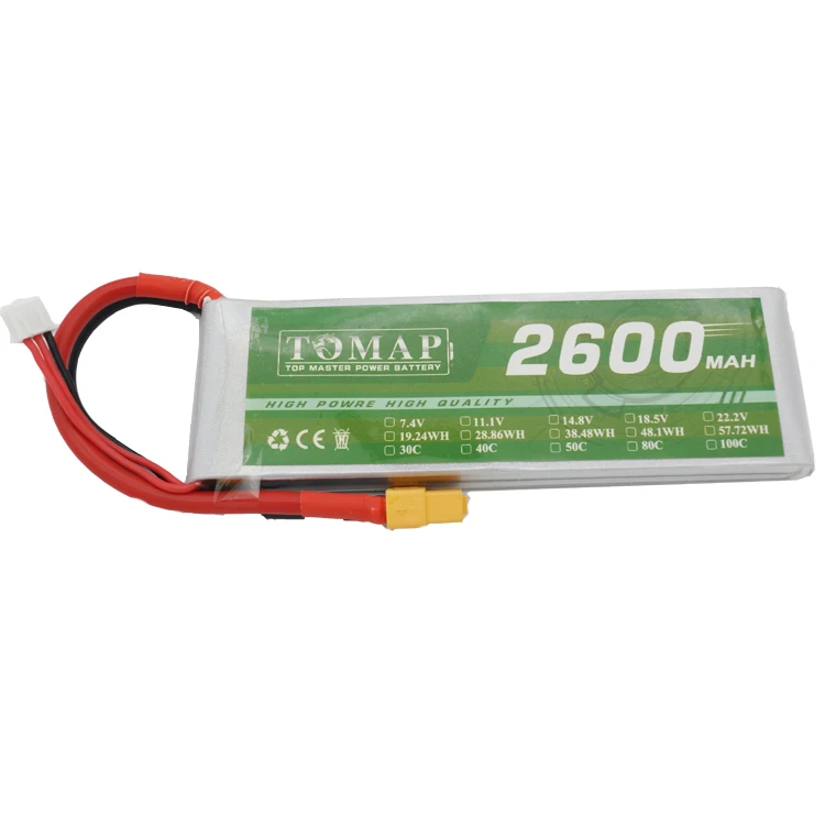 
Factory direct sales 35C 11.1V 1300mah 2600mah rc airplane 3.7v 1500mah rc helicopter battery 