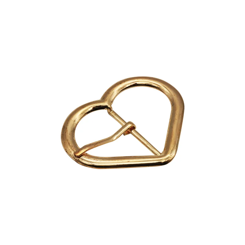 New Products Heart shape zinc alloy metal pin shoe buckle for ladies handbag and shoe