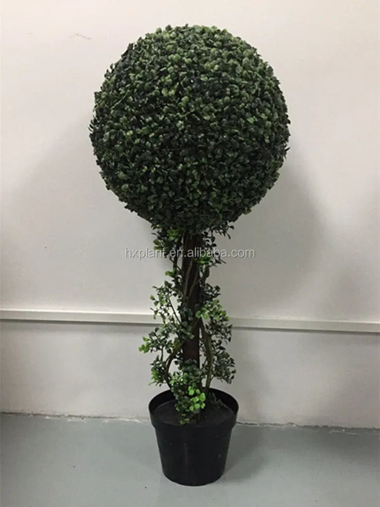 150CM Plastic Green Boxwood Potted Plant Artificial Buxus Spiral Topiary Trees for Outdoor Front Porch Door