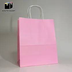 Manufacturer Cheap Customized Handle Assorted Color Party Favor Gift Shopping Carry Kraft Mini Small Paper Bag