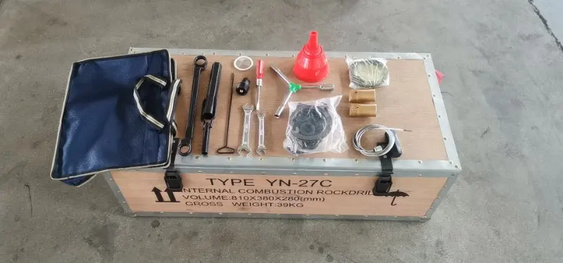 Chinese small granite use hand held gasoline power rock drill for sale YN27C