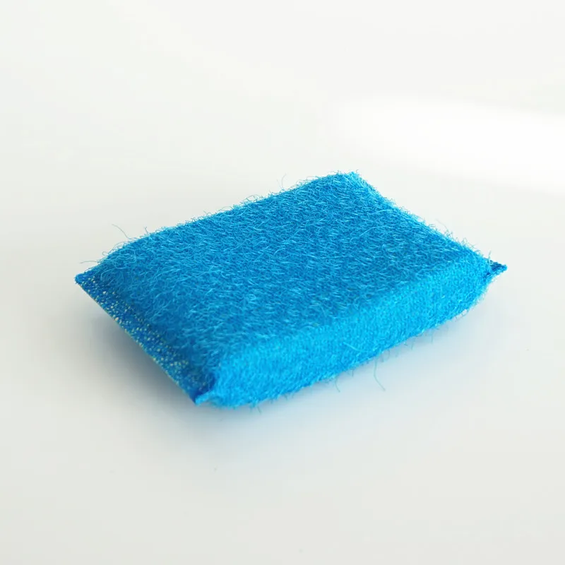 Kitchen cleaning Polyester polyester fiber abrasive net / mesh sponge scouring pad for metal utensils