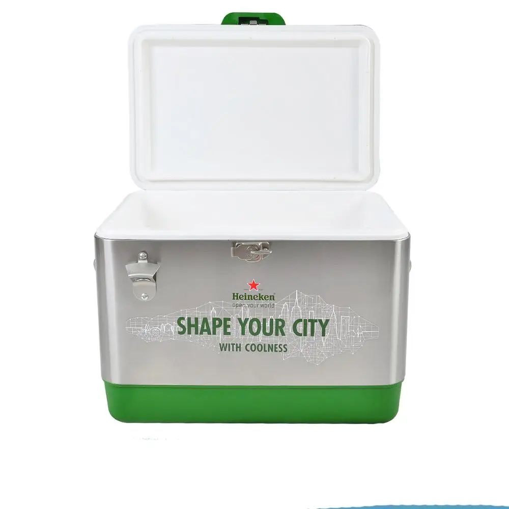 51L stainless steel cooler box wine cooler metal cooler box