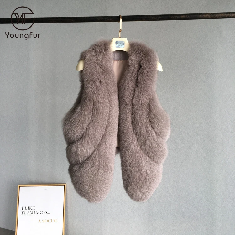 Лидер продаж 2018, жилет из натурального Лисьего меха, жилет из натурального меха