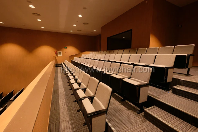 
JUYI Folded cheap auditorium chair Upholstered Padded Chairs Cinema Folding Theater Seats 