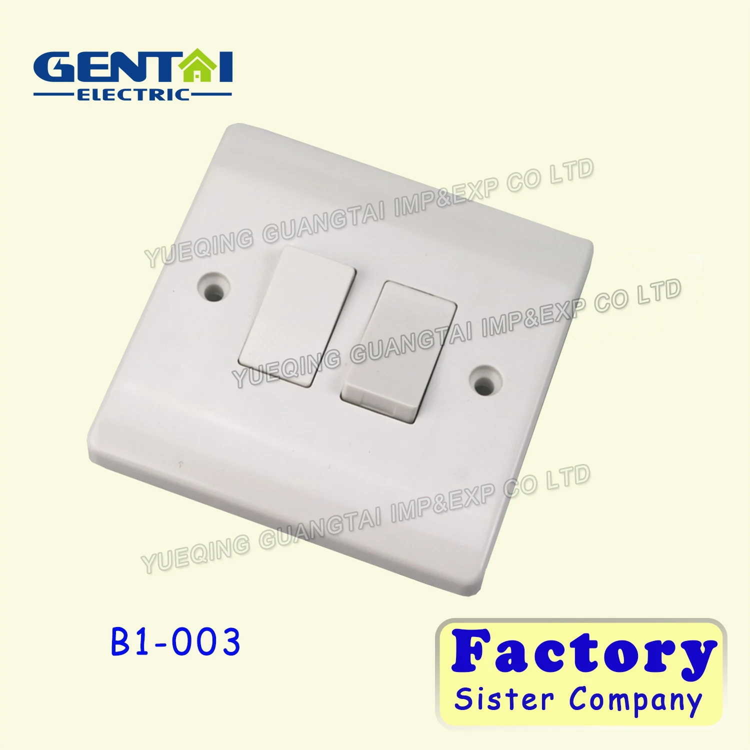 High Quality Uk 2 Gang 1way /2 Way British Standard Bakelite Wall Switches