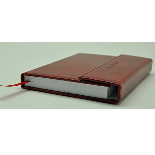 Hot sale magnetic flap 2022 leather diary