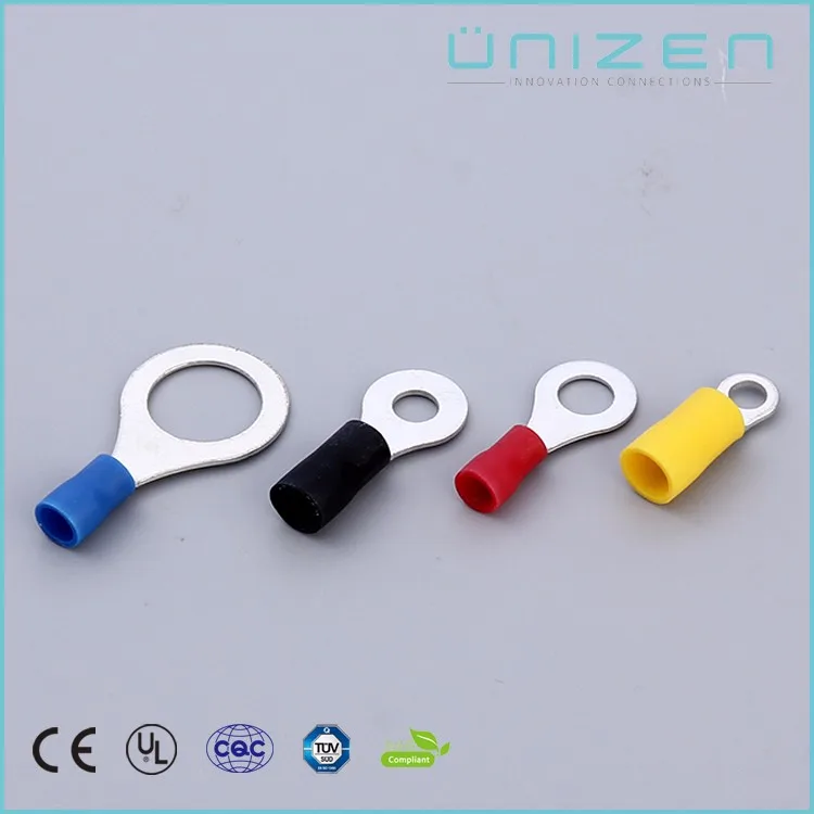 UNIZEN Шанхай Электрические Разъемы Изолированный Медный Кабель Луг/Кольцо Терминал Жгута проводов