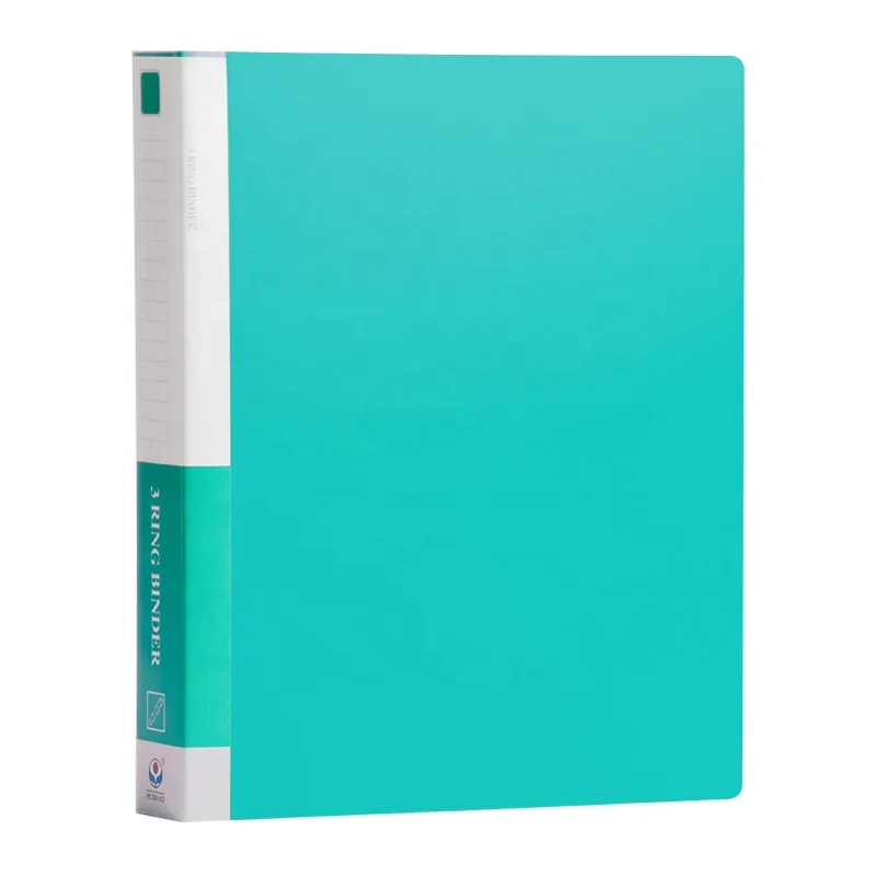 pp plastic parts fastener a4 2 3 4 rings lever arch file folder with front pocket