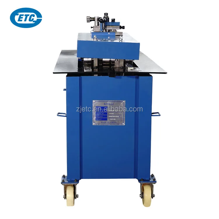 Rectangular 2200W HVAC duct Pittsburgh lock forming machine / lockformer machine for sale