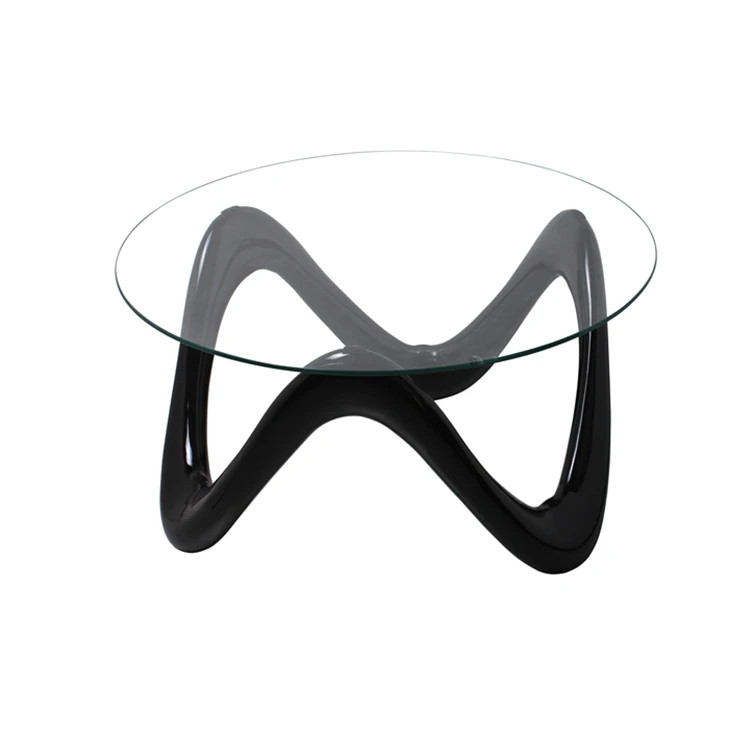 Cheap Design Round Glass Top Center Coffee Table