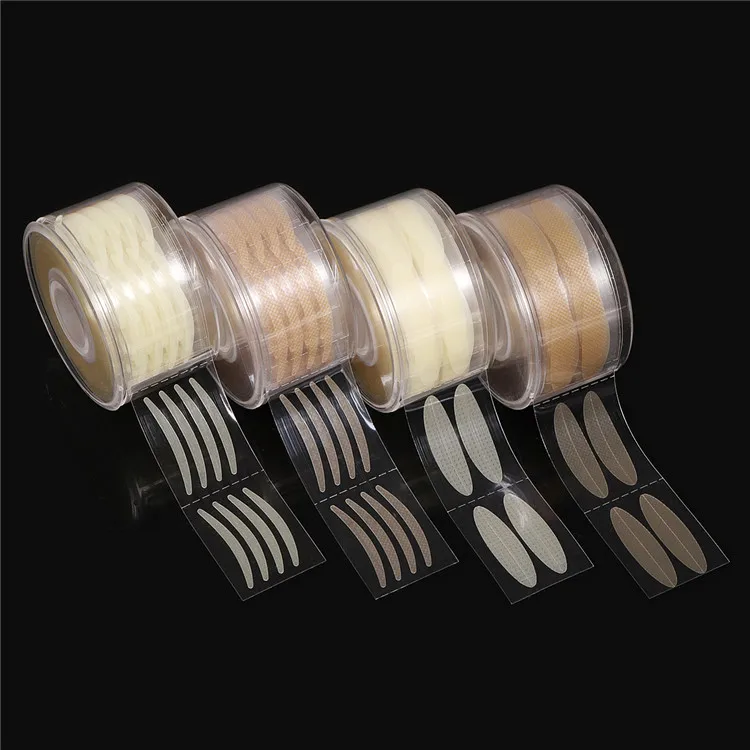 600pcs S/L Invisible Double Fold Clear Beige Stripe Self-adhesive Sticker Eye Tape Double Eyelid