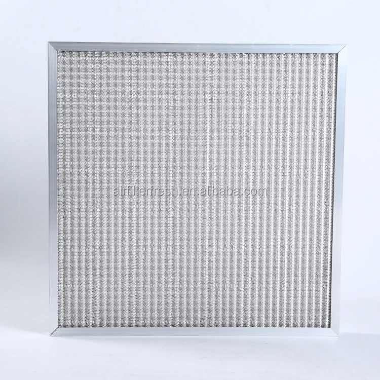 Foldaway plank EU3 EU4 EU5 clean room filtration system aluminum frame mini pleat laminar flow air filter