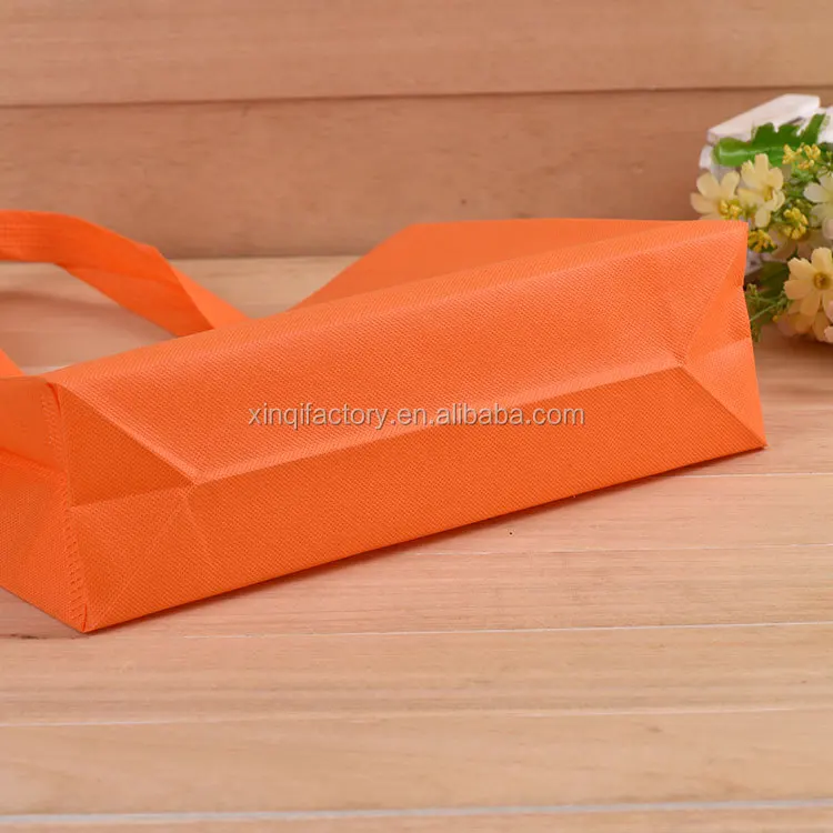 Ultrasonic machine made heat seal non woven promotional bag
