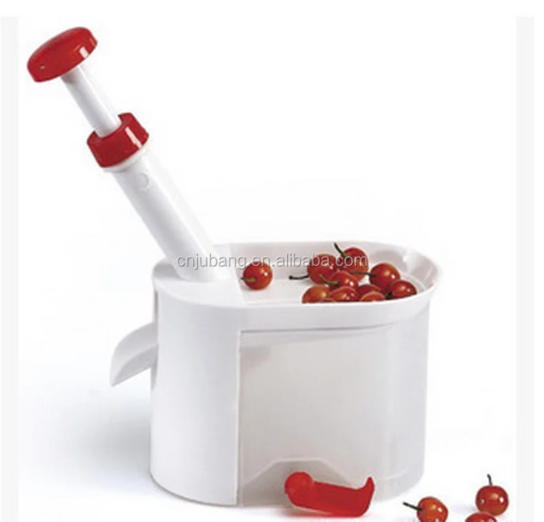 High quality remover cherry corer / plastic grape corer with container / kitchen gadget cherry pitter