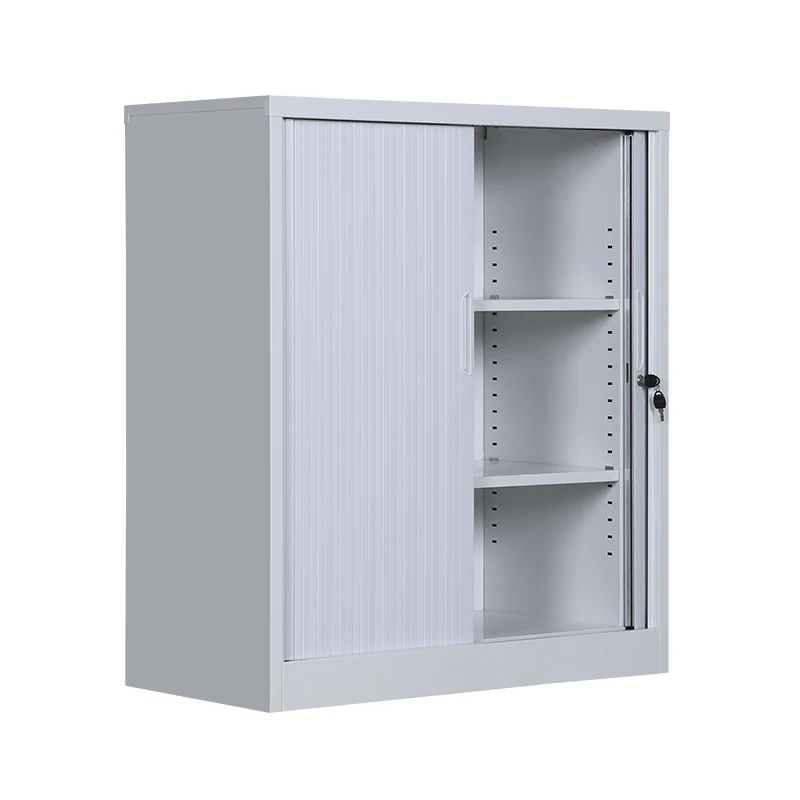 New Fashion Locked Shoe Rack Cabinet with Plastic Roller Shutter Door and Adjustable Shelf