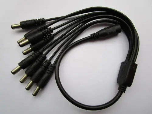 DC female 1 to 8 male connector wire DC power Power Spliter Adapter Cable LED DC Connector for LED Strip Light