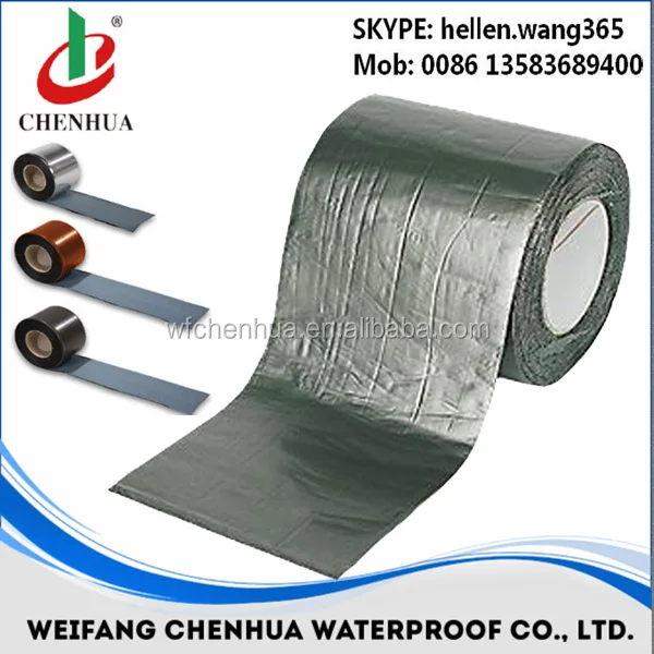 Self adhesive bitumen roofing felt for waterproofing sealing