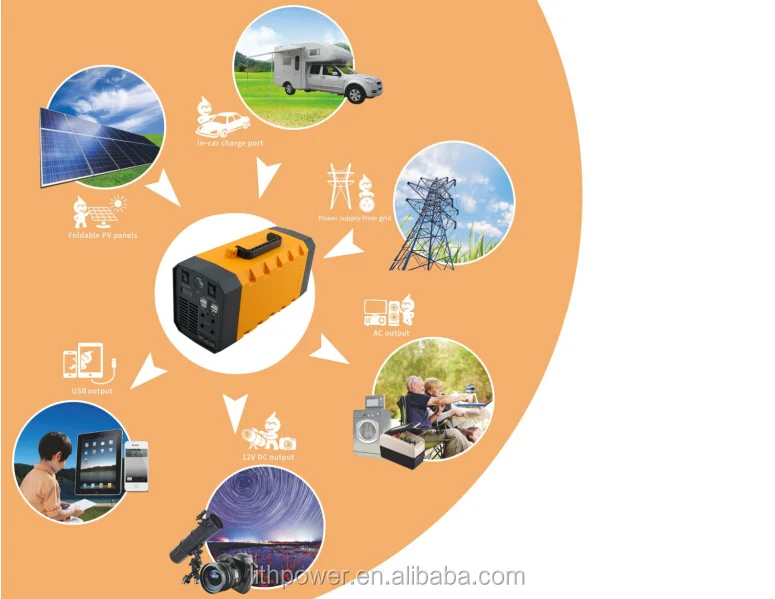 12v 40ah mobile solar energy system with 110V AC/ USB output portable power station for fan/cell phone/light