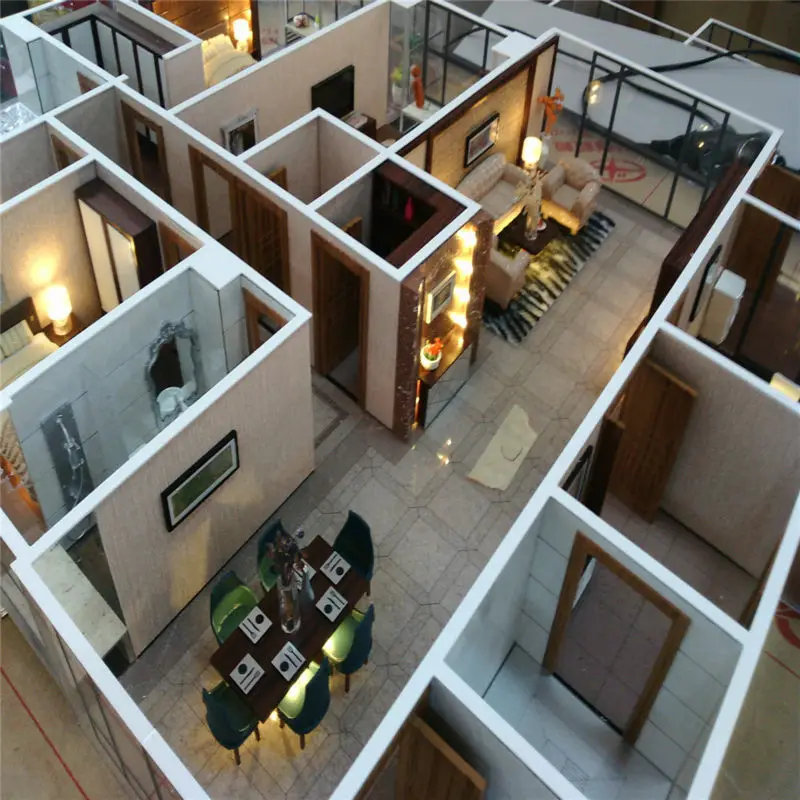 Architectural scale model maker of house interior layout interior scale model malaysia