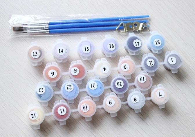 
New A praying little girl Decorative high quality indoor hanging Painting by numbers Diy Digital Oil Painting with Frame 