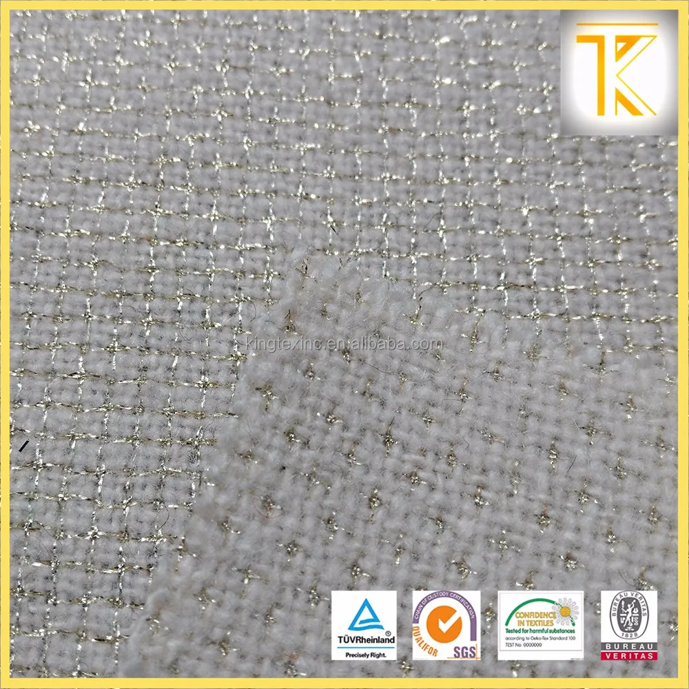
high quality wool blend tweed fabric woven for clothing 