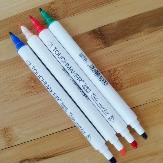 Factory wholesale up to 80 colors small exquisite double nib alcohol markers for sketching and office marking