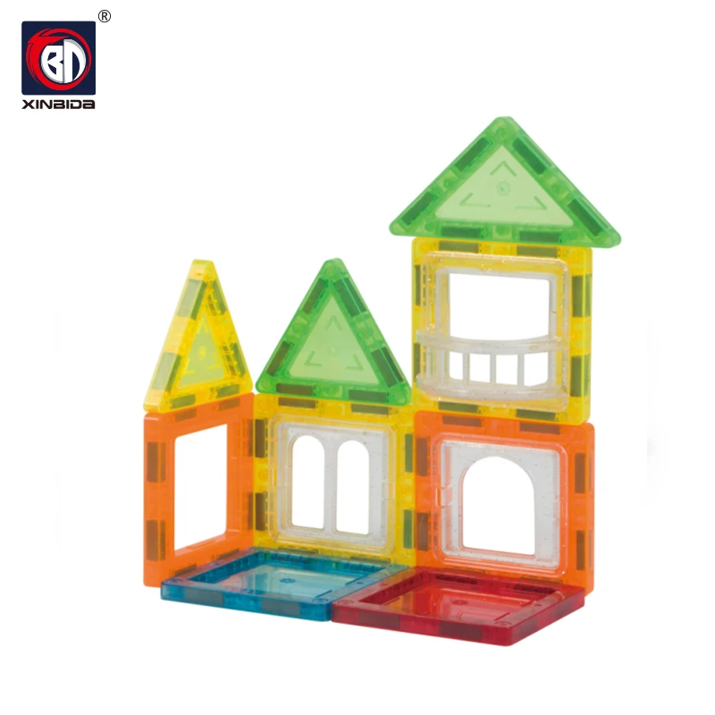 Building Toys Educational Magnetic Building Blocks Toys Set Preschool Strong Magnet 3D Puzzle Tiles