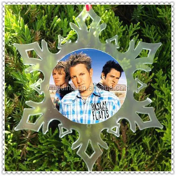 Photo Snowflake Acrylic Exclusive Ornament For Holiday Gift