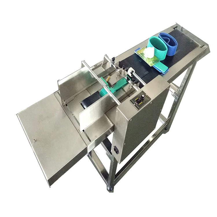 
A6 portable belt conveyor impact bar match cij inkjet printer machine 