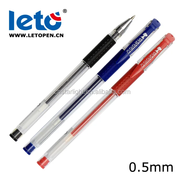 
gel pen Leto LT-009 0.5mm red blue black gel pen roller gel pen 