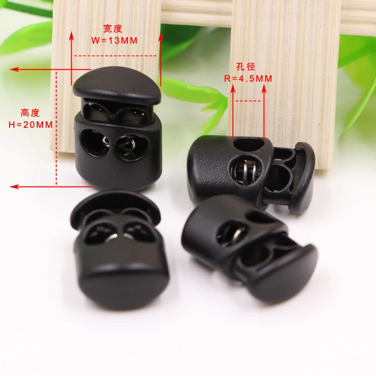 Good Quality Plastic Pig Nose Spring Cord Lock Plastic Drawstring end Stopper For Hats Bags
