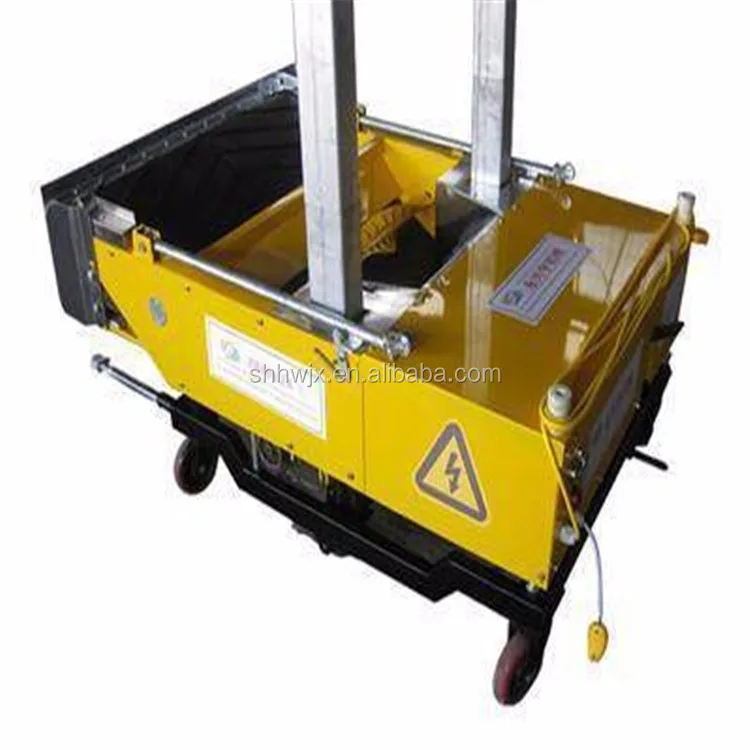 Automatic wall rendering machine construction machine