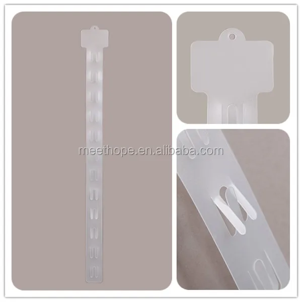 Strong Clip Strip 12 Clips Clear Plastic with S Hook
