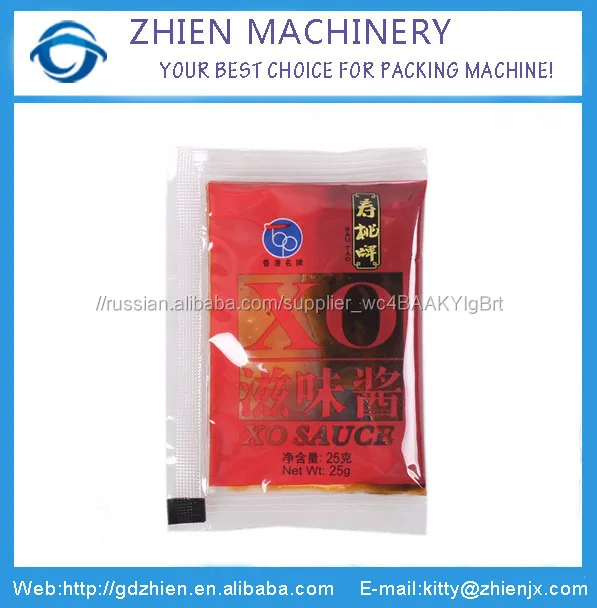 Ze-60j Fully Automatic XO Sauce Pouch Vertical Packing Machine