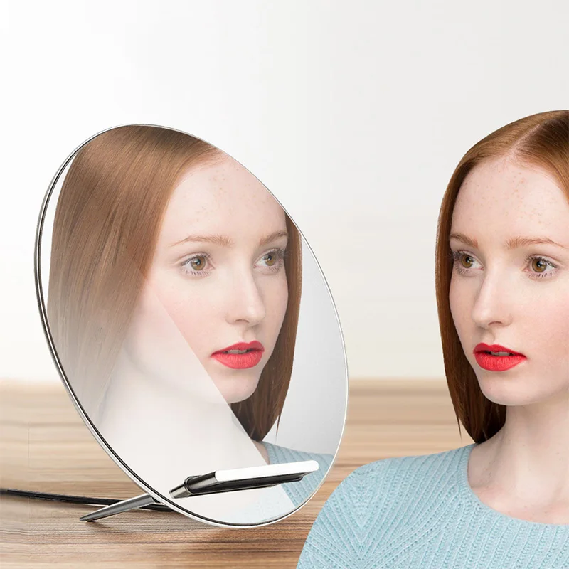 
Hot Selling Fast Charging Mirror Dual Use Wireless Charger Stand for Cell Phone 