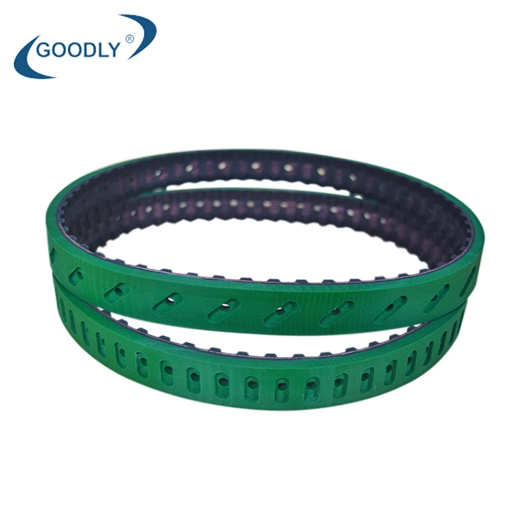 Vertical packaging machine sink hole vulcanized rubber timing belt