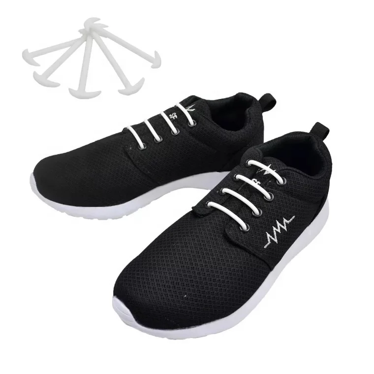 Designed creativity lazy elegant elastic no tie shoe laces silicone leather shoe laces