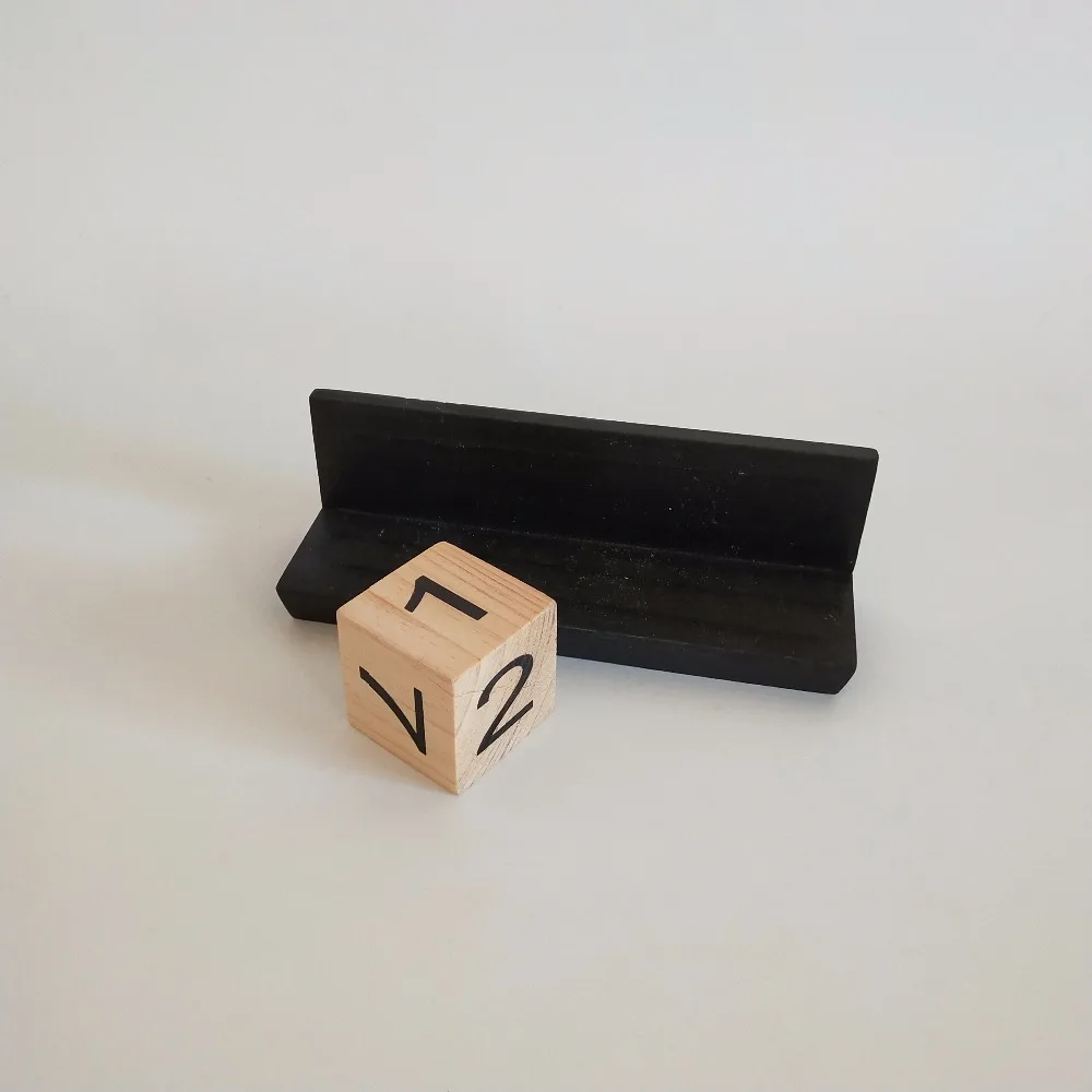 wholesale wood craft office desk calendar office organizer wood dice