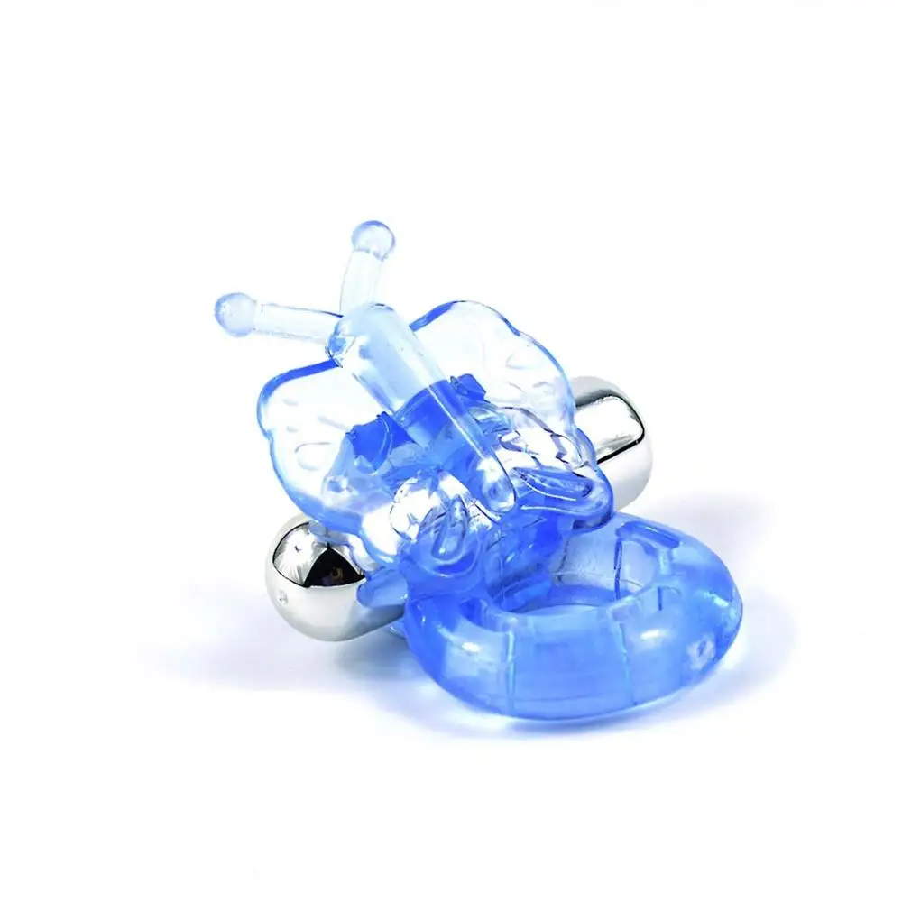 Adult Sex Products TPE Rubber Butterfly Penis Rings With Bullet Vibrator Cock Rings Sex Toys For Men