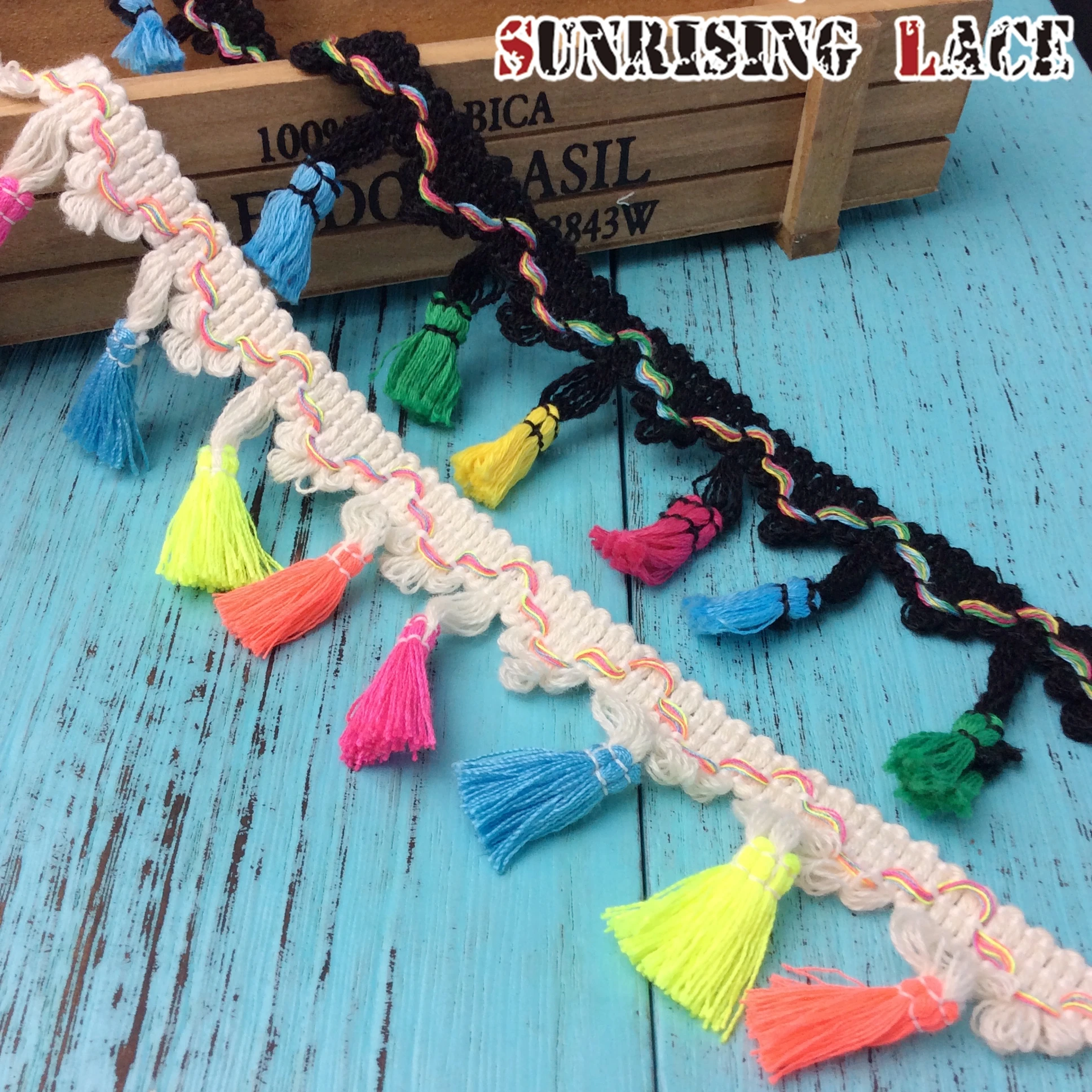 Wholesale Tassel Cotton Lace Trim And Fringe For Curtains And Carpets