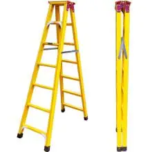 Good performance High insulation Fiberglass double side A type ladder