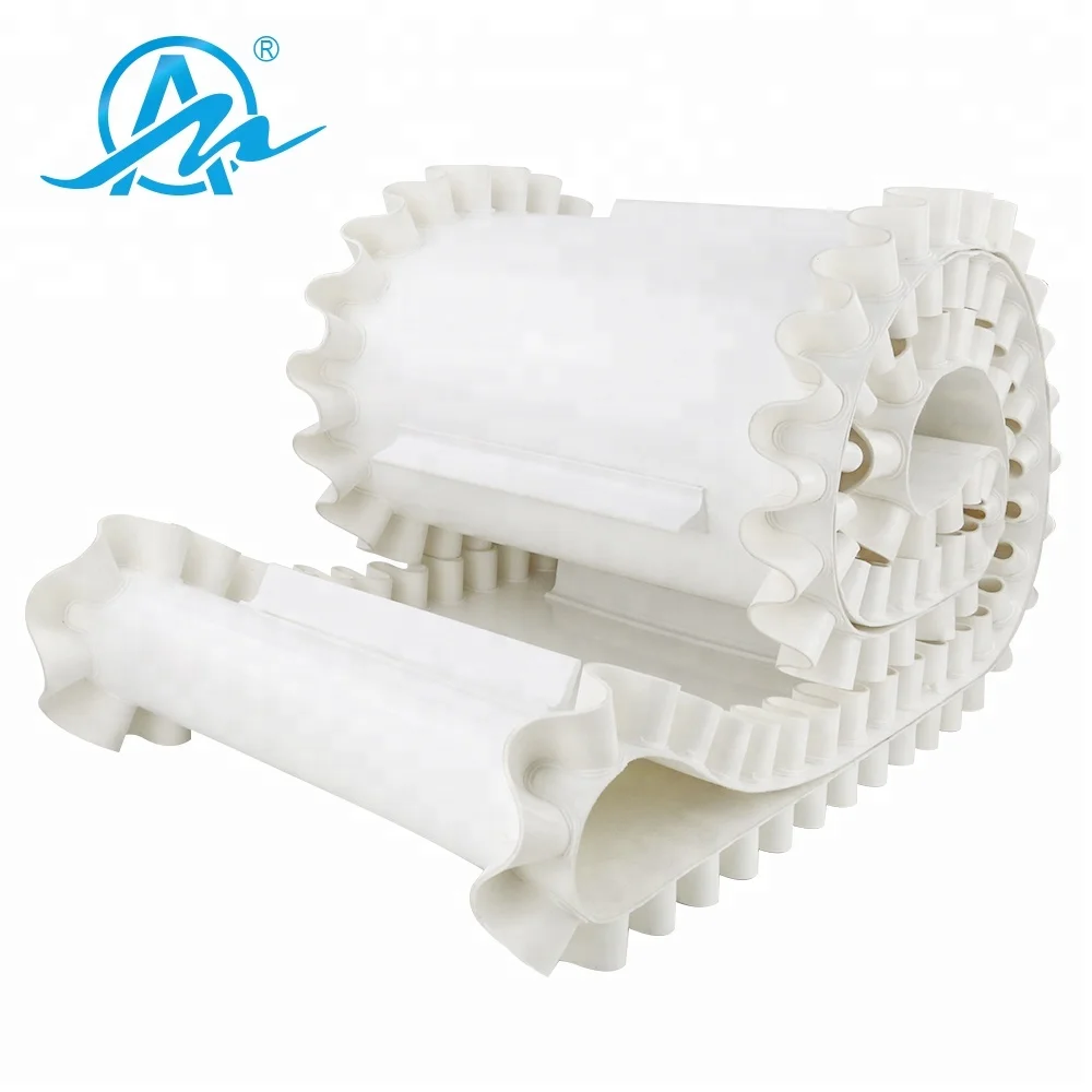 Harmless White PU Sidewall Egg Conveyor for Egg Industry
