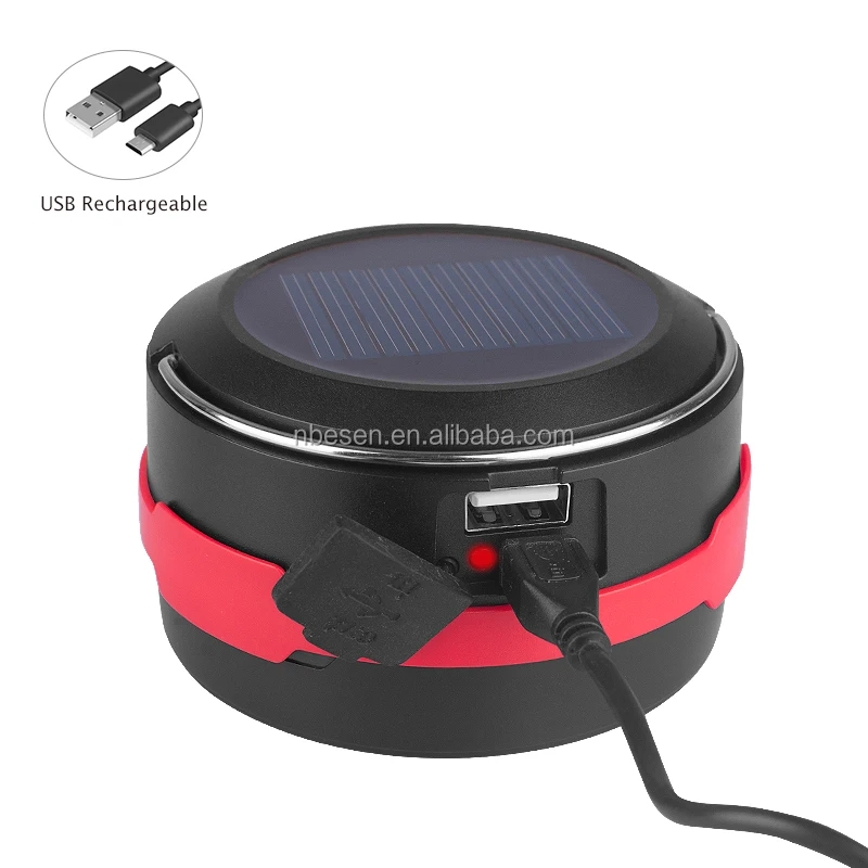 Wholesale Solar USB Charging Portable Folding Powerful Lamp Solar Tent LED Camping Lights