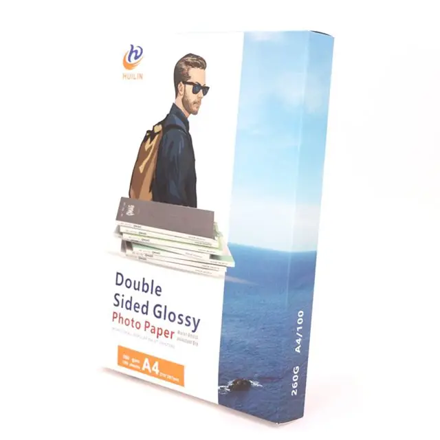 Заводская цена, 300 г/кв. М, Двусторонняя глянцевая фотобумага A4 для струйной печати, цветные листы