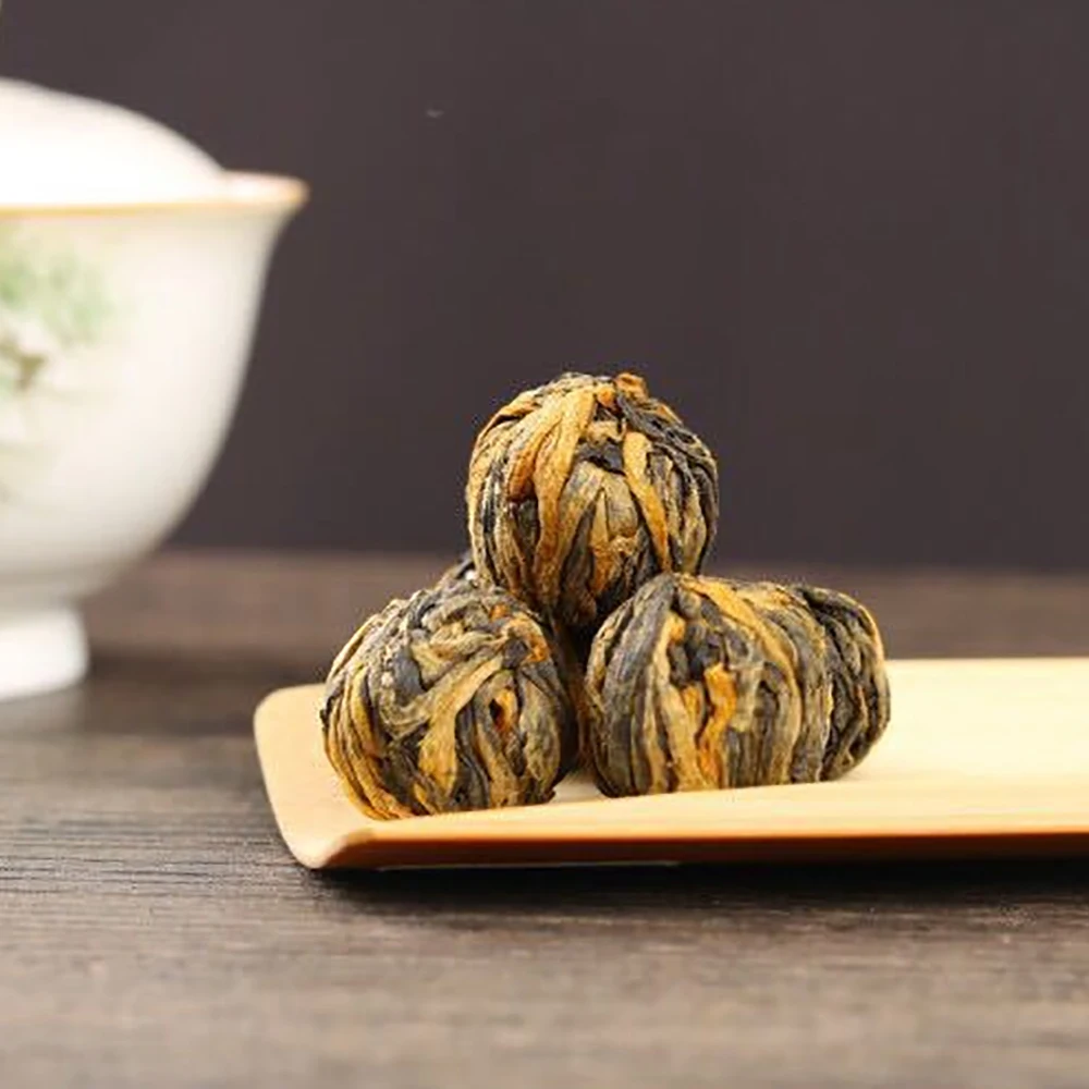 
High Quality OEM Ceylon Dianhong Black Tea Yunnan Blooming Black Tea Ball 