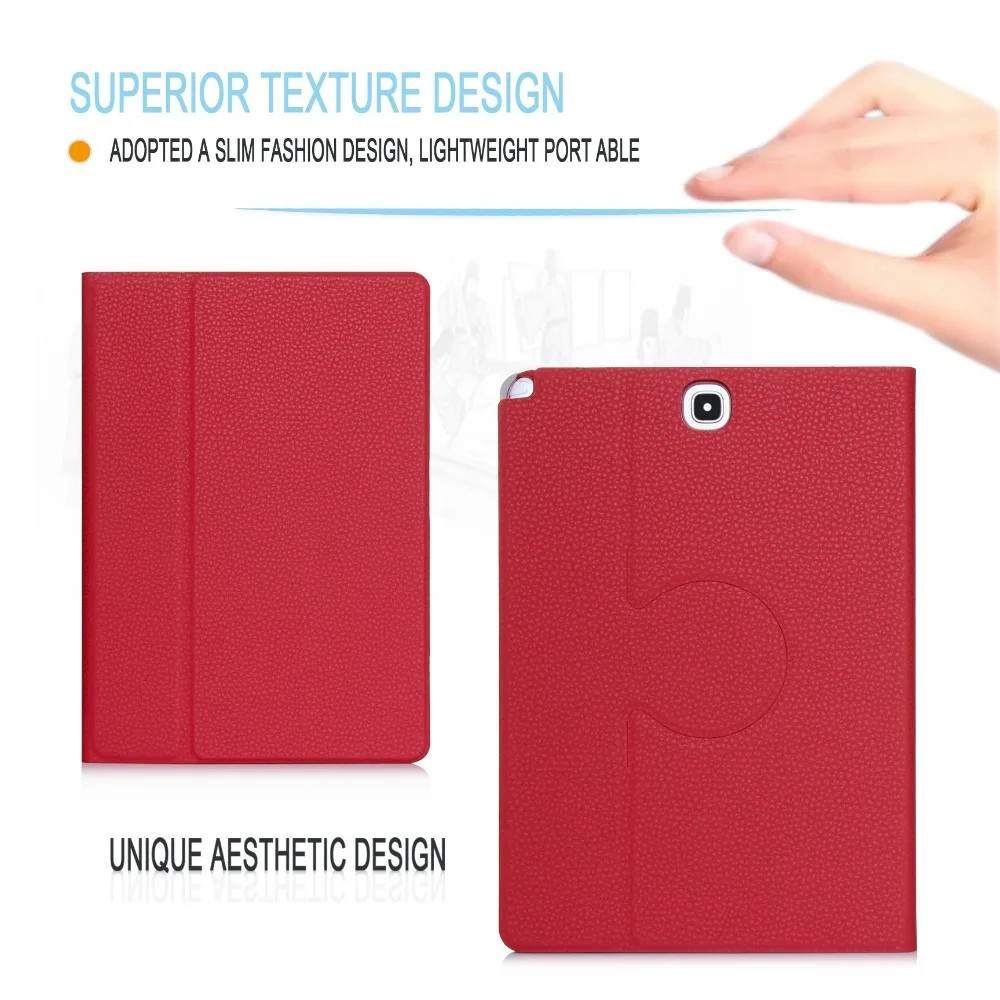 Cheap Price Rotative Multi Functions PU leather Tablet Cases For Samsung Tab A 9.7inch