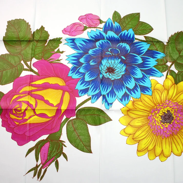 Hotsale big flower print ankara fabric African wax prints fabric